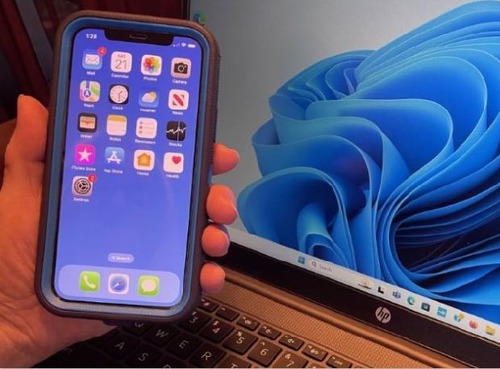 Phone and Laptop